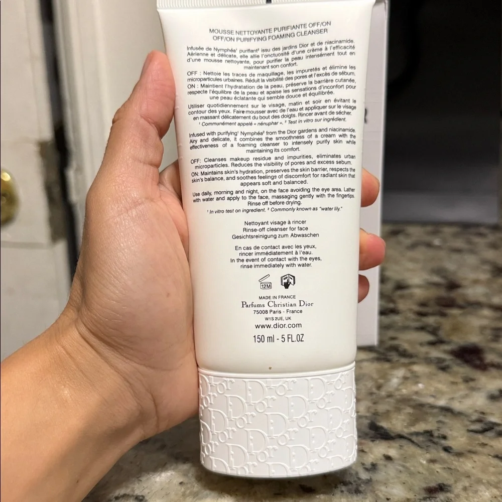 Dior Facial Cleanser La Mousse On/Off Foaming Face Wash Cleanser AMAZING